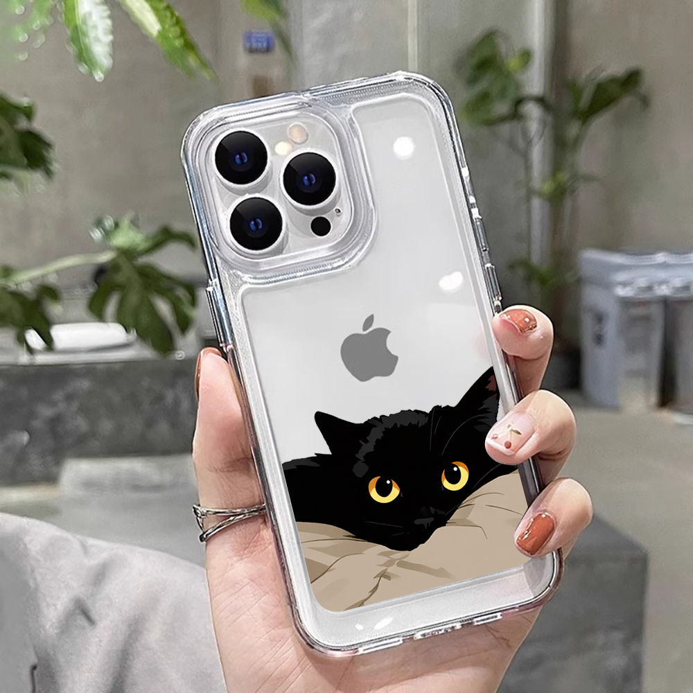 Xiaomi Redmi Note 14 - Gato preto engraçado casal moda caso