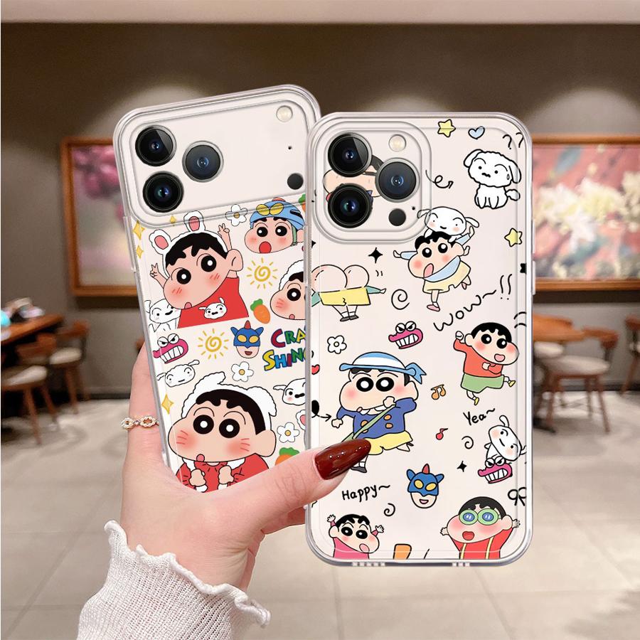 Apple Iphone 15 - Capa de Celular Macia Cra-yons Shin-chans