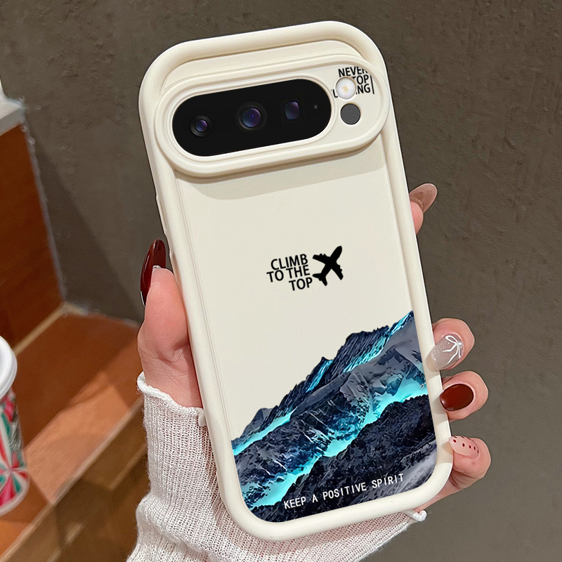 Google Pixel 8A - Avião neve montanha padrão caso de