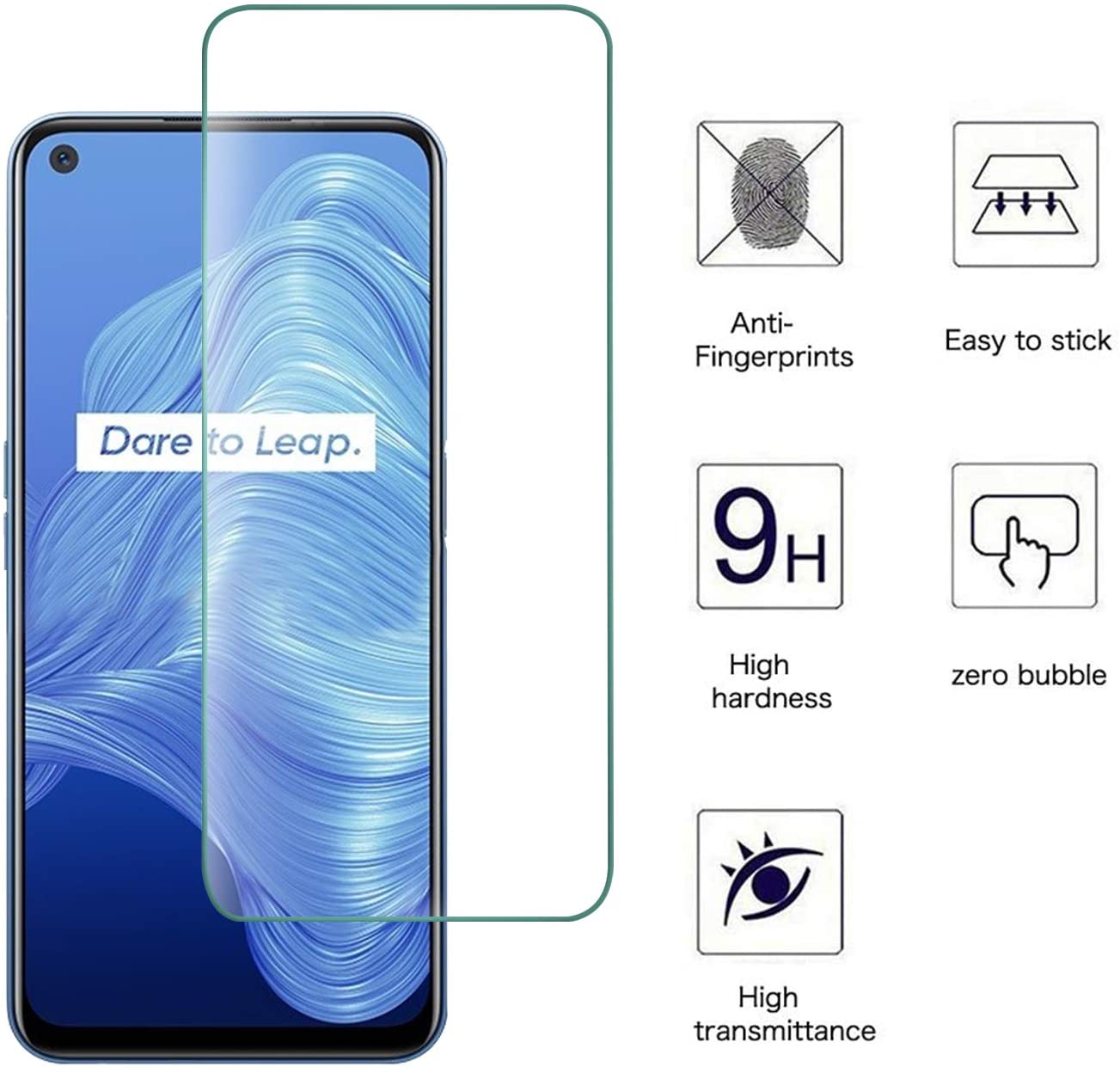 Realme Gt 6 - Protetor de vidro temperado para realme,