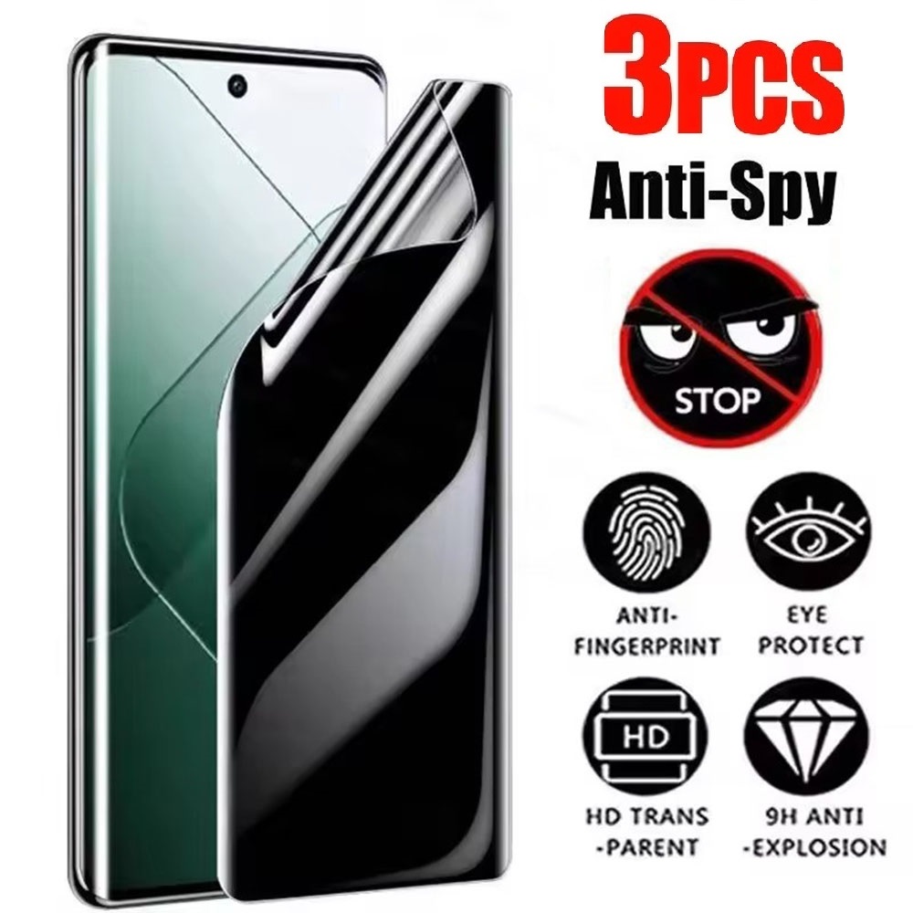 Oppo Reno 12 - Filme Hidrogel de Privacidade 3 Peças
