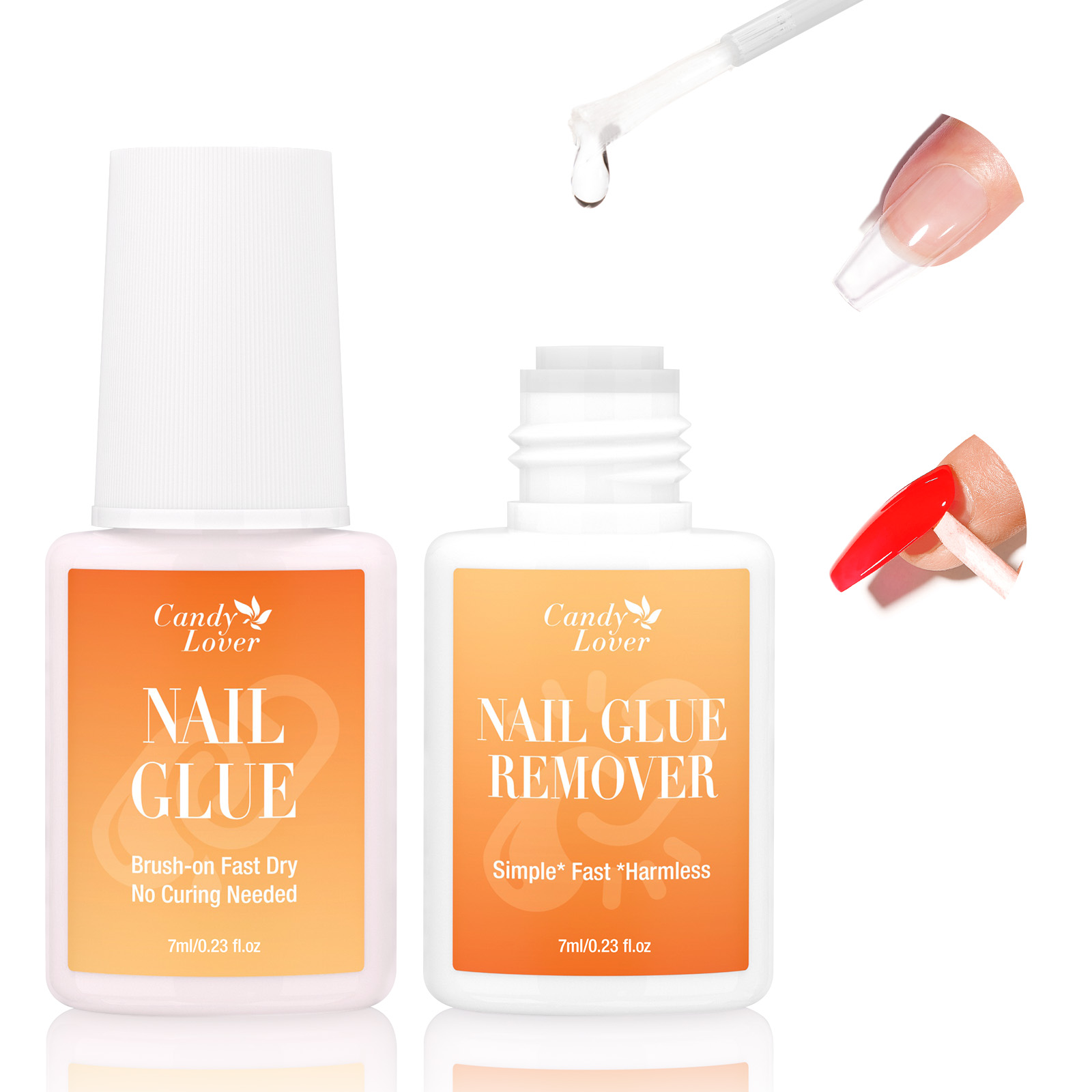 Liquid Uv Glue Kit - Kit Removedor de Cola para Unhas