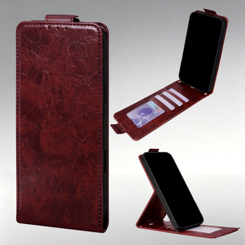 Realme C67 - Capa de Couro Premium Antirriscos com