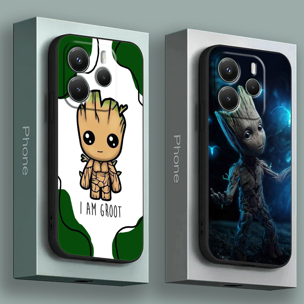 Xiaomi Redmi Note 14 - Capa de Silicone Baby Groot Marvel