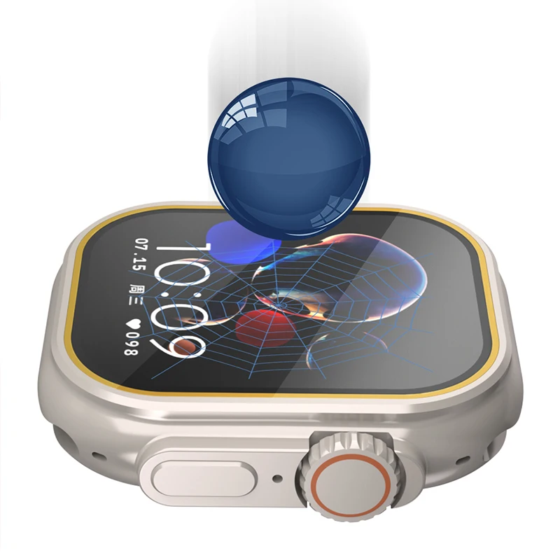 Vidro temperado para apple wat - Smartwatch Screen Film avaliação e preço