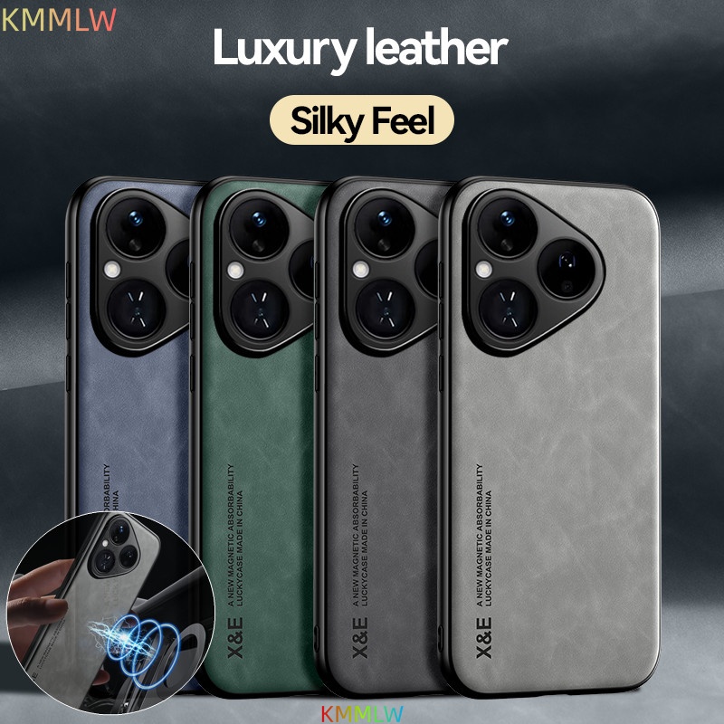 Capa de Couro Luxuosa para Hua - Huawei Pura 70 avaliação e preço